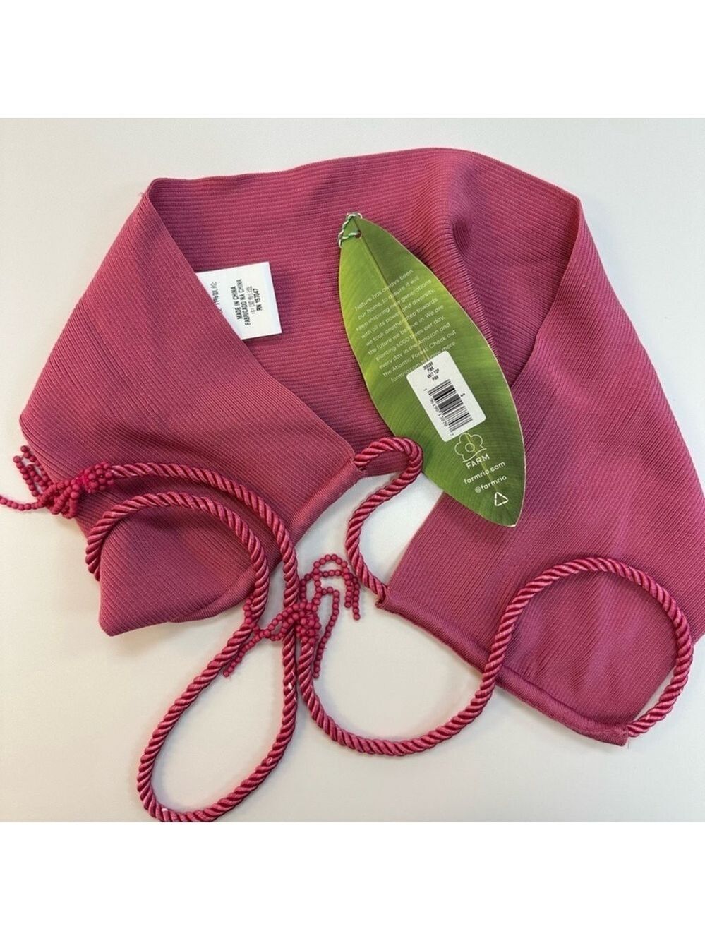 NWT FARM Rio Pink Knit Top - Picture 3 of 7